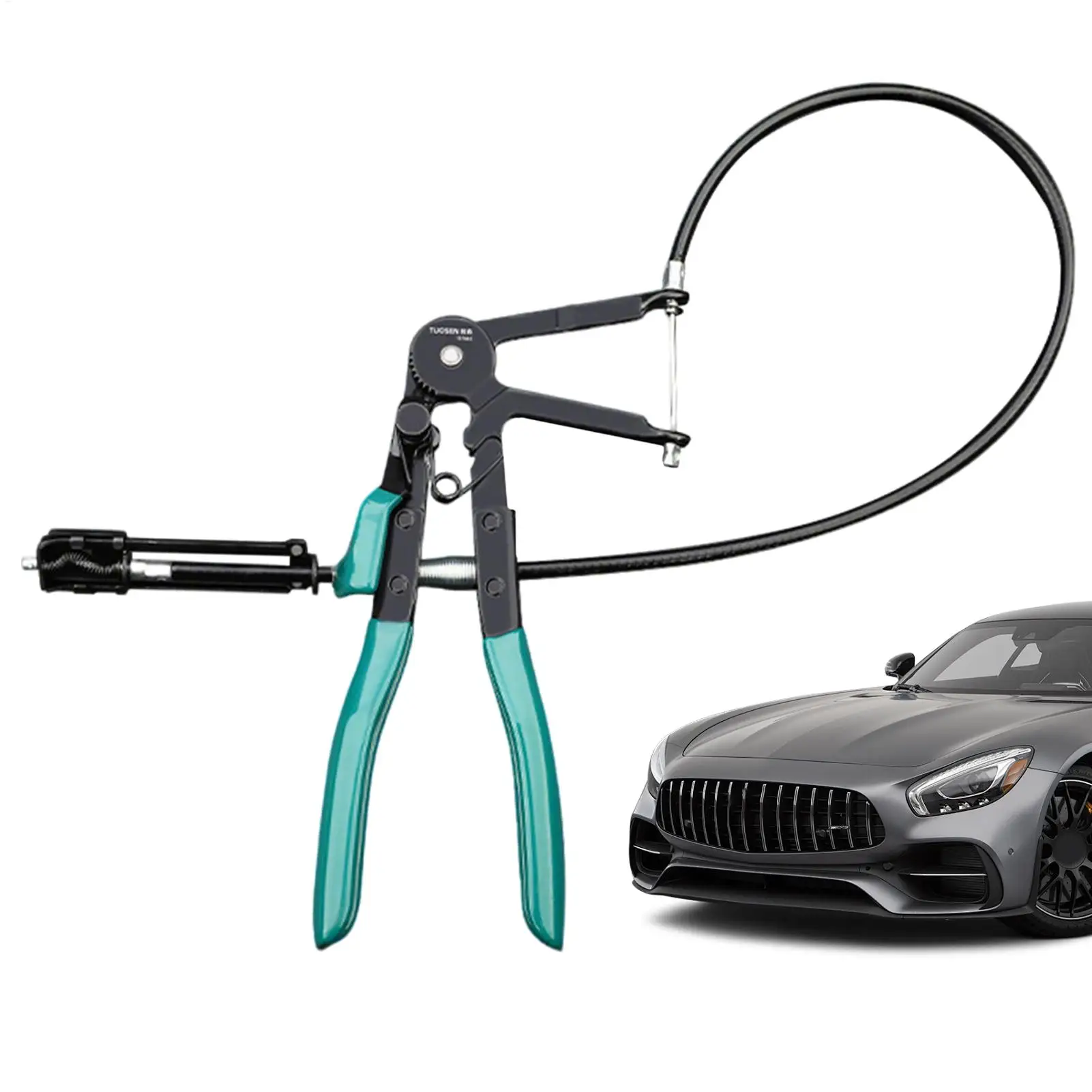 

Automotive fuel and coolant hose clamp removal tool, long-handled spring-loaded hose clamp remover, suitable for automotive cool