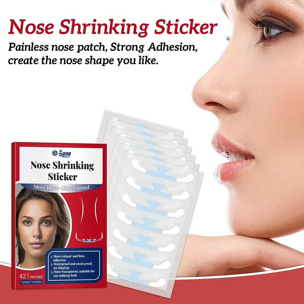 2box Cosplay Special Nose Shrink Strips Shrink Nose Wings Small Nose Narrow Thin Nose Invisible Beauty Shrinking Nose Stickers