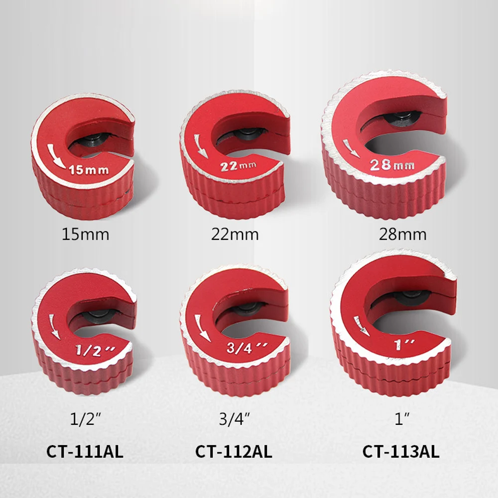 2025 جديد قاطع الأنابيب النحاسية أداة شريحة السيارات الصغيرة AL سبائك أنبوب القاطع لقطع أنابيب الألومنيوم النحاس-ستة أحجام المتاحة