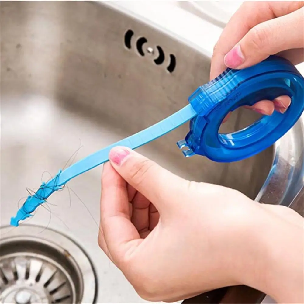 2pcs Hair Cleaning Hook Sewer Filter Protruding Stripes Drain Cleaner Hook Cleaner Anti Blockage Drain Tools Pipe Dredger