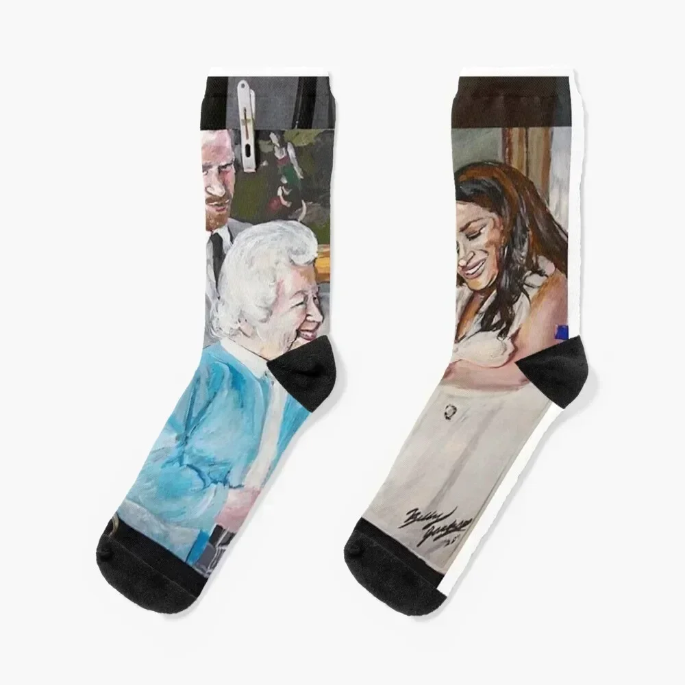 

Royal Family Socks christmas gifts Novelties gifts designer Men Socks Women's set gift loose floor Men's Socks Luxury Women's