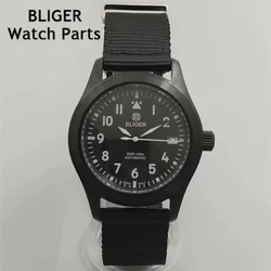 BLIGER 36mm/39mm sterile watch NH35 movement case sapphire glass stainless steel watch case nylon strapcase