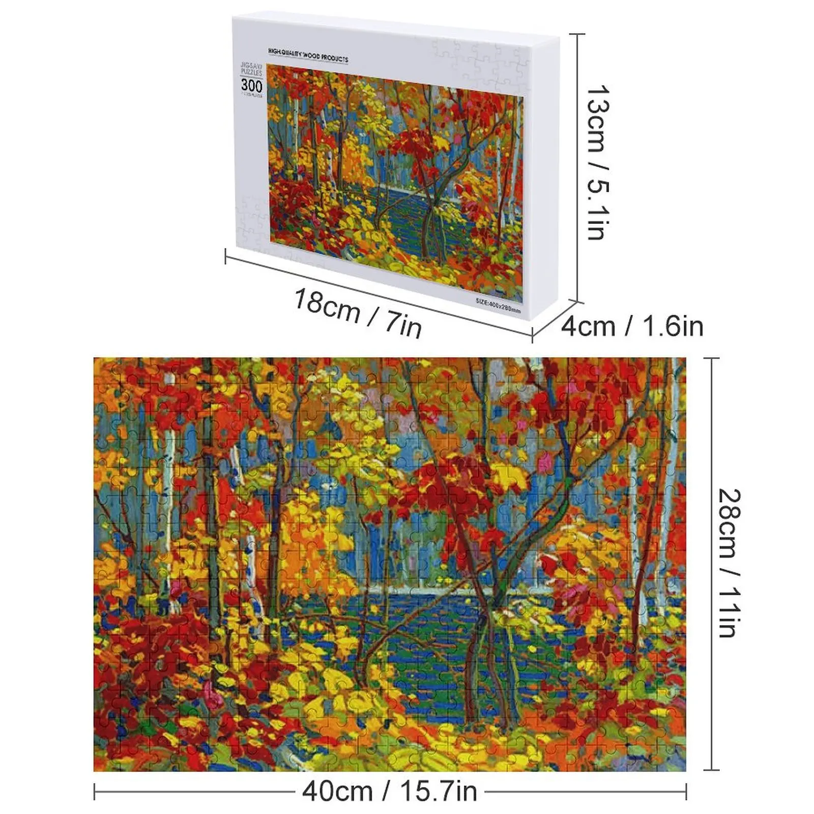 THE POOL : จิ๊กซอว์ภาพพิมพ์ศิลปะวินเทจ ปี 1919 ทอม ทอมสัน อัลกอนควิน พาร์ค จิ๊กซอว์แบบกำหนดเองสำหรับเด็ก