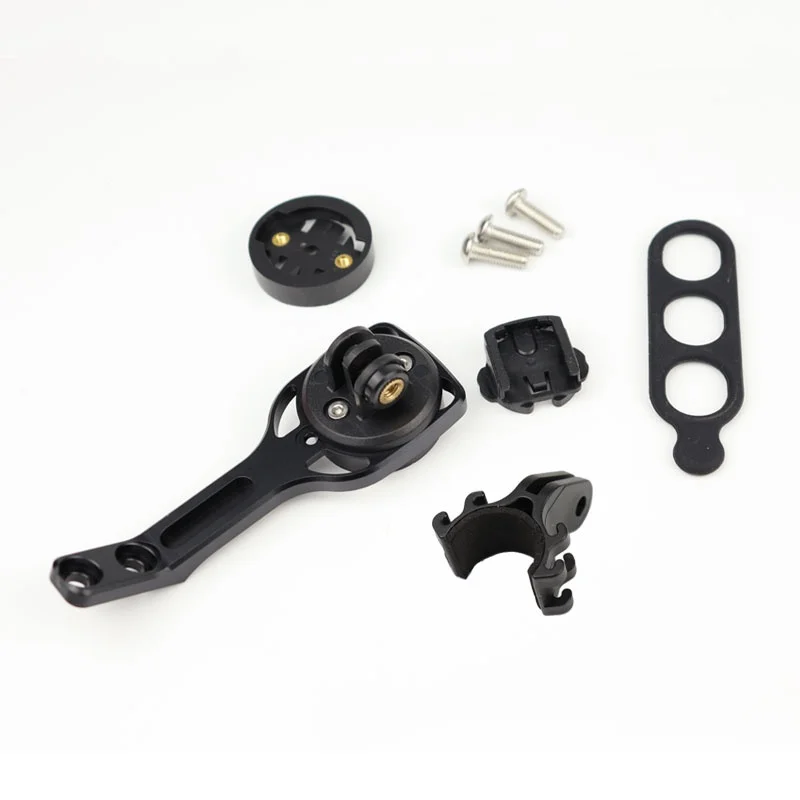 سبائك الألومنيوم الطريق دراجة الكمبيوتر جبل حامل ، المقود قوس ل Garmin ، Gopro ، برايتون أخف وزنا ، أسود