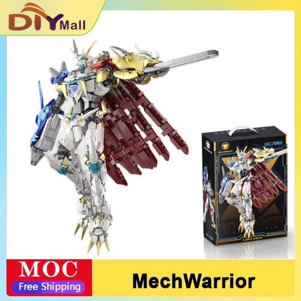 ชุดประกอบหุ่นยนต์ดาบศักดิ์สิทธิ์ 1825 ชิ้น แบบแปลงร่างได้ พร้อมฐานตั้ง ของเล่นประกอบชิ้นส่วนขนาดเล็กสำหรับผู้ใหญ่และวัยรุ่น