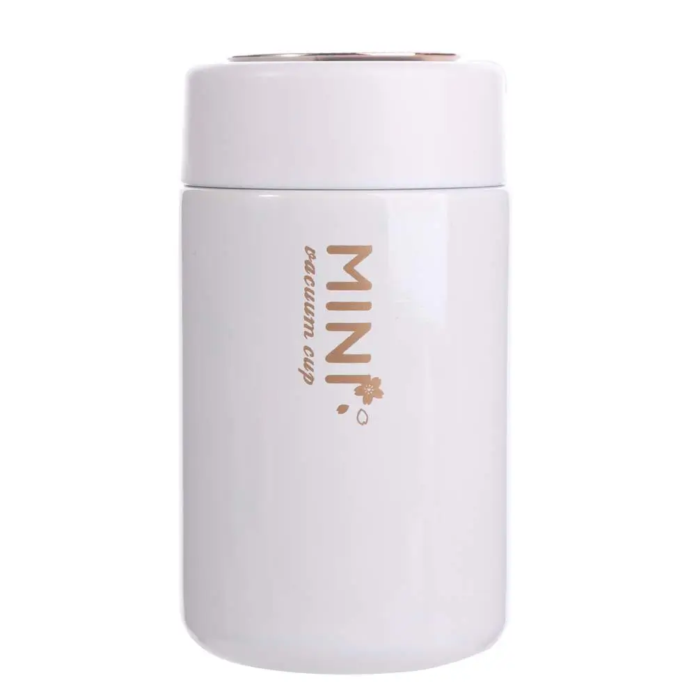 

Flower Mini Thermos Cup Stainless Steel Insulated Portable Vacuum Flask Keeps Cold and Heat Portable Thermal Water Bottle