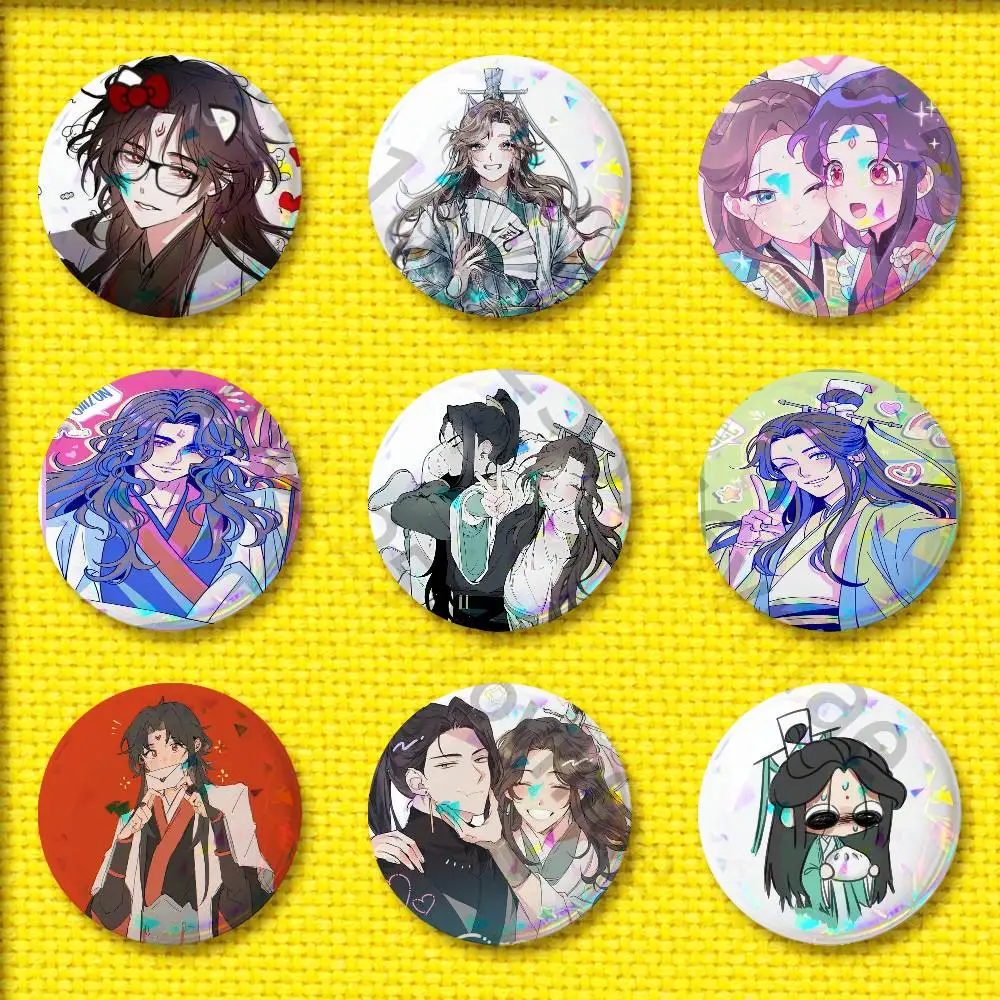 Luo Binghe Shen Qingqiu S-Scum Villains Self Saving System Badge For 25mm 32mm 44mm Round Pin Brooch Insignia Cover Hat Cap