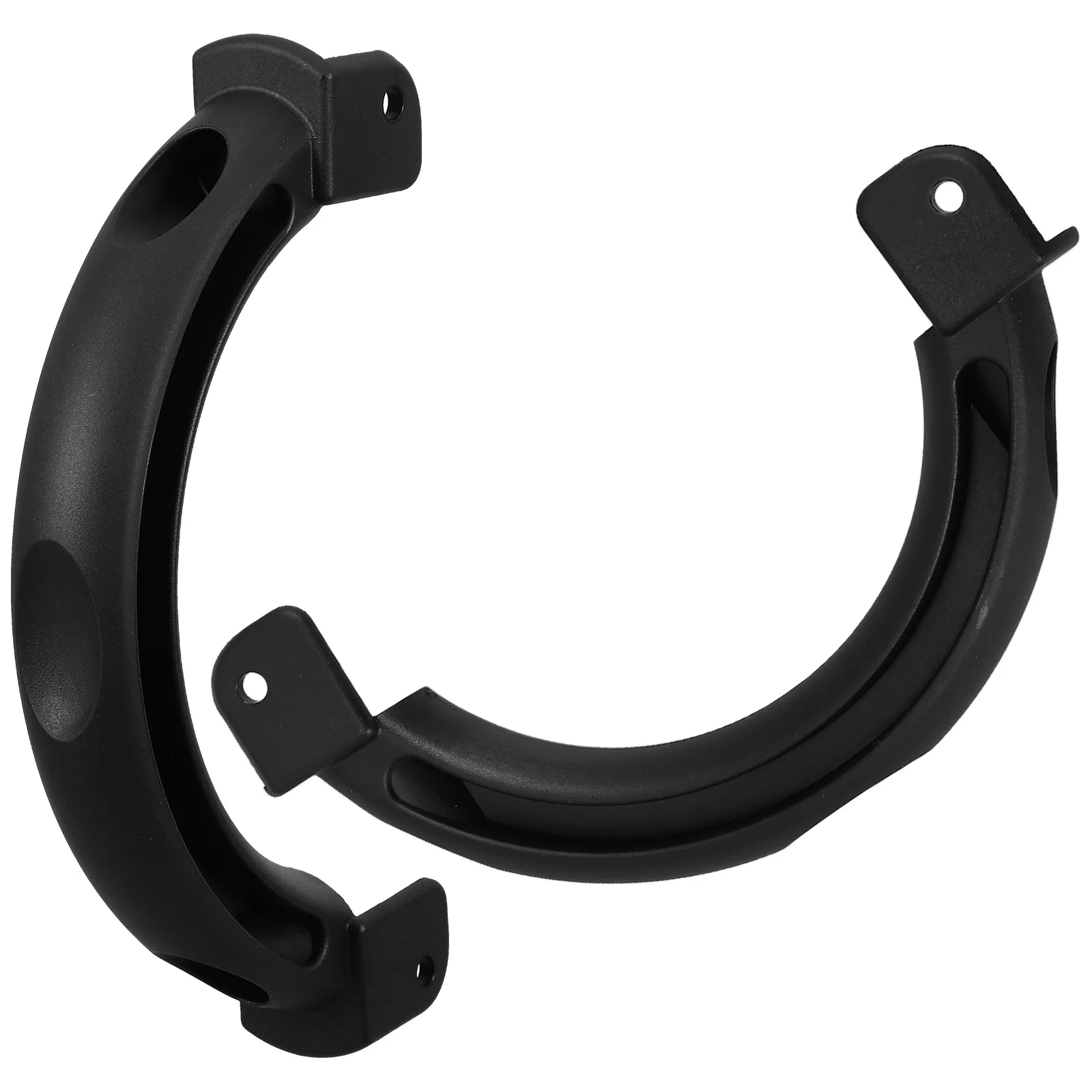 

2Pcs Nylon Barn Door Handles Black Side Mount Heavy Duty Pulls for Shed Garage Fence Metal PVC Wood Doors Outdoor Gate