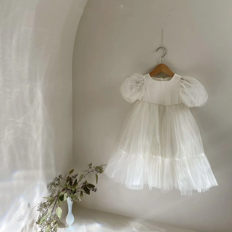 

Girls' Dress Summer New Children's Little Princess Dress Baby Girl Dress Puffy Dress Mesh Dress Children's Day