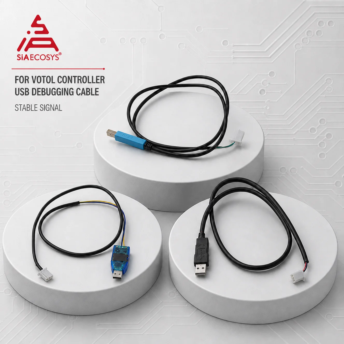 SIAECOSYS USB Debug Cable for Votol Controller EM30 EM50 EM100 EM150 EM200 EM300 Series Programmable Tuning Data Link