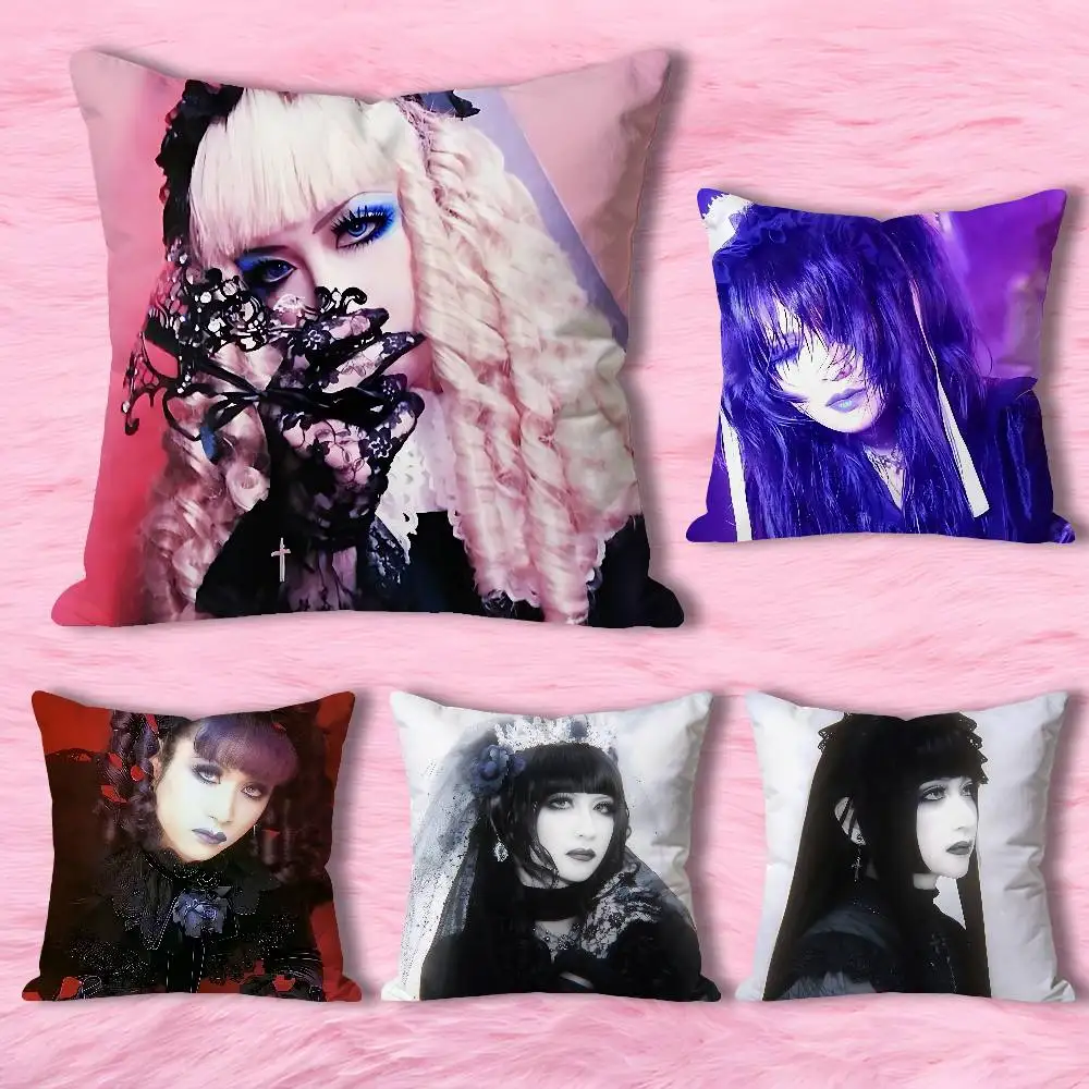 Подушка с квадратным чехлом M-Mana Gothic M-Malice Mizer, настраиваемый подарок для Валентина