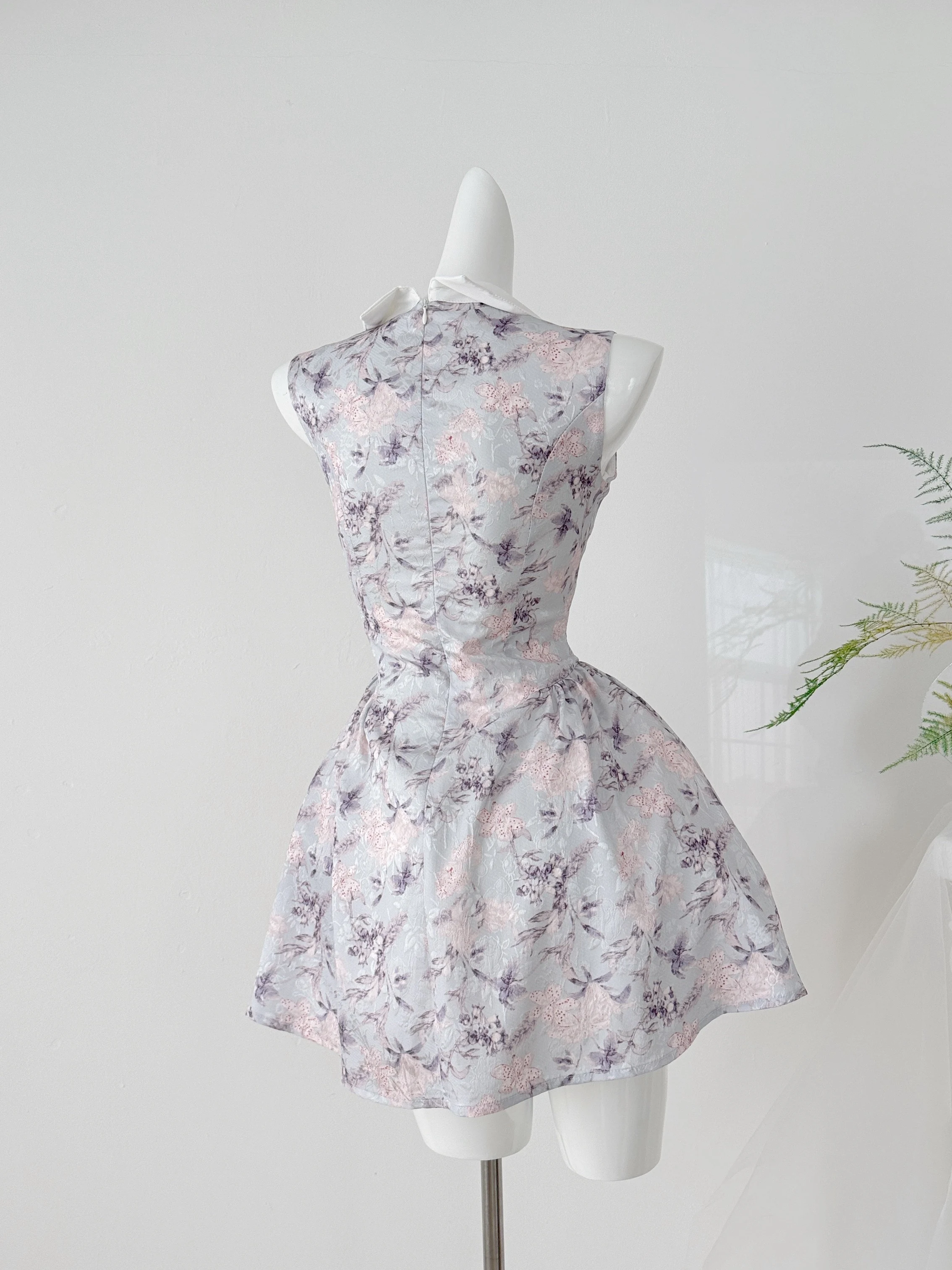 Retro Çiçek Baskılı Gömlek Yak - Korean Style A Line Shirt Dress incelemesi ve fiyatı