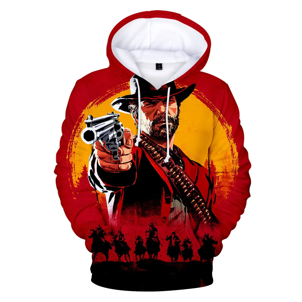 Popular Game Red Dead Redemption 2 Hoodie 3D Print Men's Streetwear Clothing Fashion Plus Size Kid Hooded Sweatshirt unisex Tops