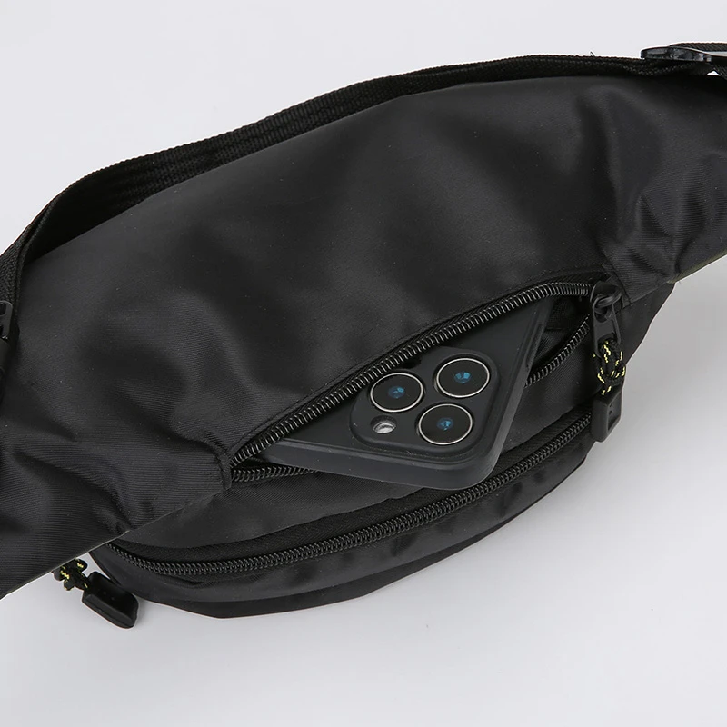 حقيبة خصر خفيفة للغاية للرجال - أحزمة كتف قابلة للتعديل، مقصورات متعددة، مثالية للجري وركوب الدراجات والتنقل اليومي