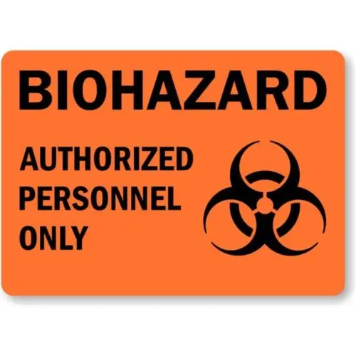 Authorized Personnel Bilingual Aluminum Weatherproof Sign p900-Aluminum