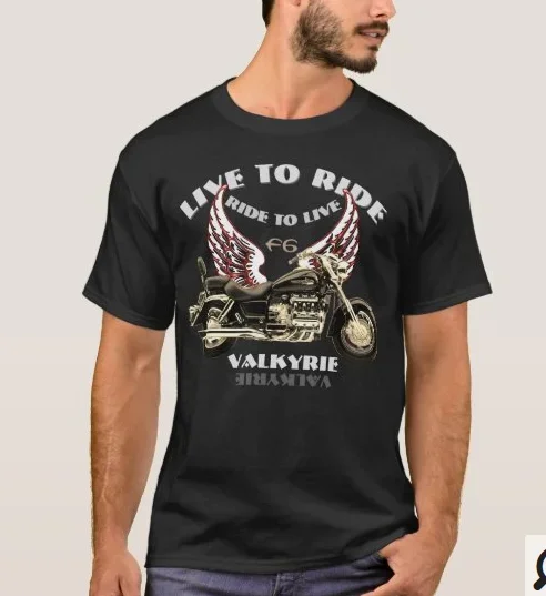 

Live To Ride, Ride To Live. F6 Valkyrie Heavy Motorcycle T-Shirt 100% Cotton O-Neck Short Sleeve Summer Casual Mens T-shirt