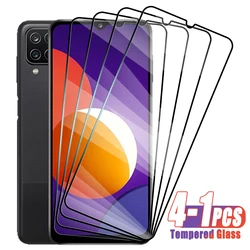 4-1Pcs Tempered Glass For Samsung Galaxy M20 M30 M11 M31 M02 M32 M42 M52 4G Screen Protector on Samsung M13 M53 M14 M34 M54 5G