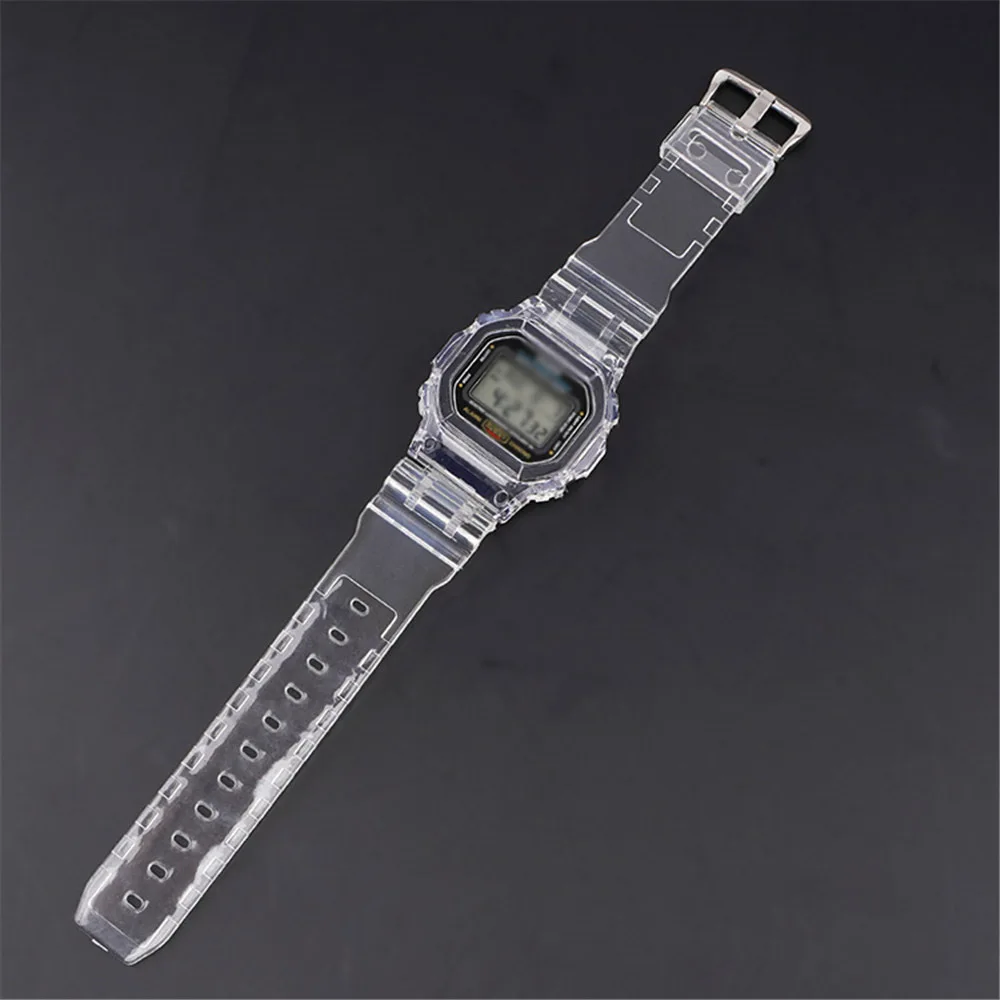 Resin Watch Strap+Case for Casio G-Shock DW-5600/5000/5030/5025 GW-M5610/M5600 G-5600 GLX-5600 Wrist Band Bracelet Accessories