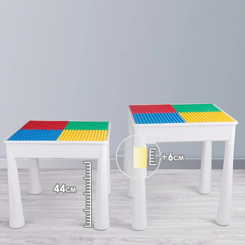 Simple Children's Table Building Blocks Writing Desks Children's Multi-functional Early Education Toy Table Children's Furniture