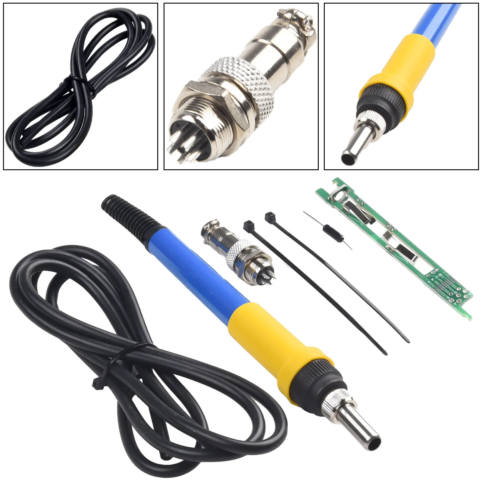 

T12 To 907 Soldering Handle For STM32 T12-OLED V2.1S Digital Electric Soldering Station Aviation Plug Electric Soldering Irons