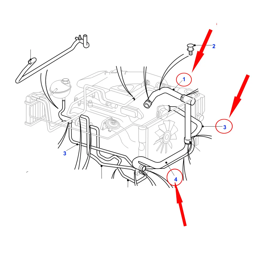 Silicone Radiator Coolant Hose For Land Rover Defender TD5 2.5L Turbo Diesel 10P 1997-2002 PCH114600 PCH115470