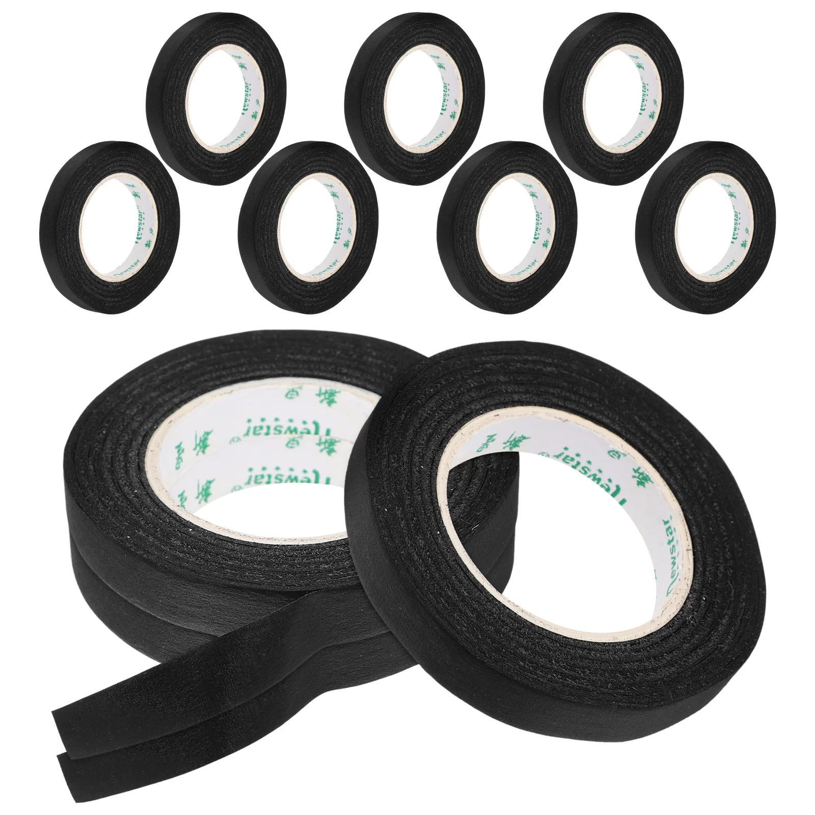 

10 Rolls Black Washi Paper Masking Craft Tape For Scrapbook Journal Diy Projects Colored Masking Tape Adhesive Paper