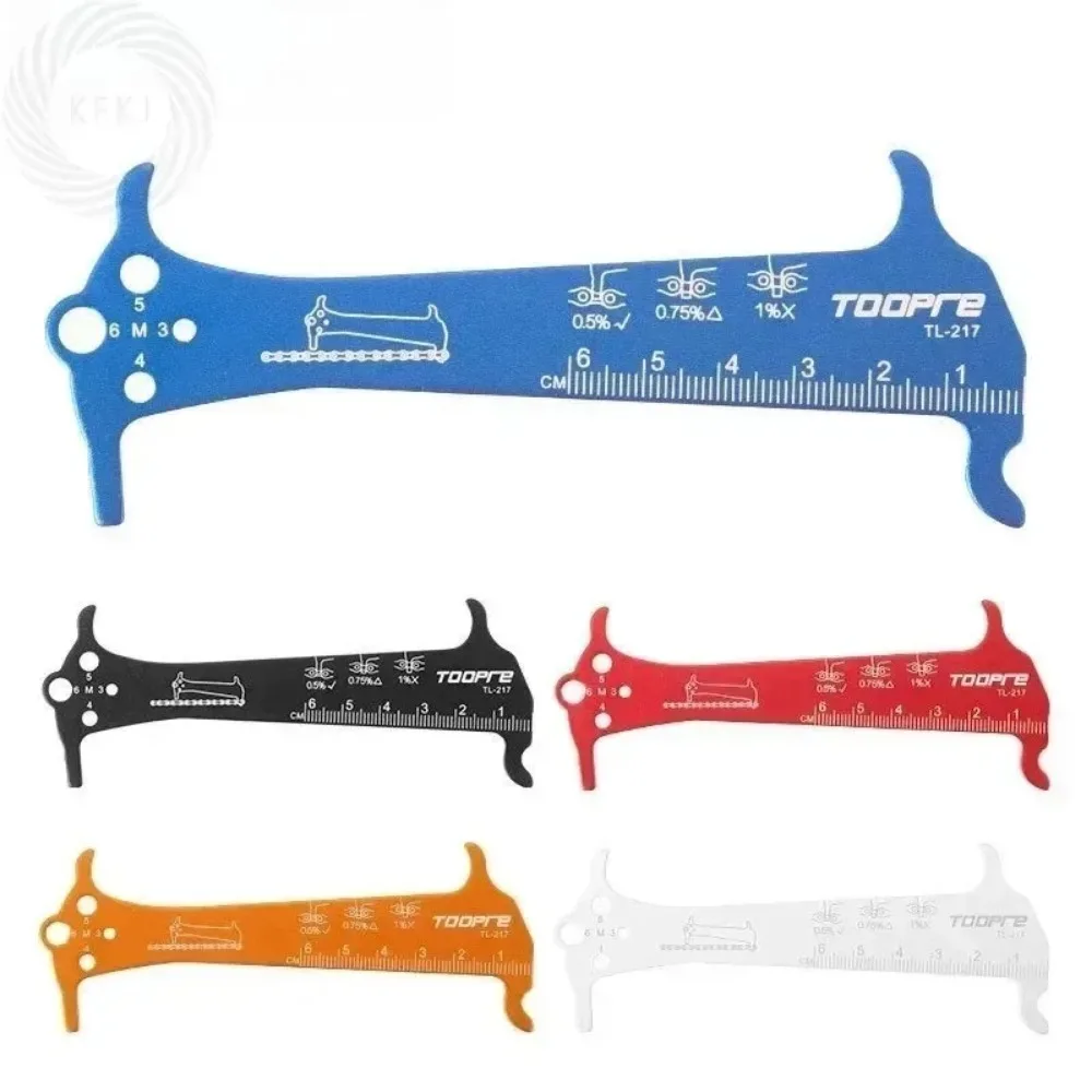 For Road Bike Cycling Repair Stainless Steel Compatible with All Bike Chain Wear Indicator Checker Gauge Measurement Tool