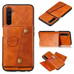 PU Leather Wallet Shockproof Case For OPPO Realme 6 7 8 9 11 Pro Plus 7i XT C25Y C21Y C35 Magnetic Car Holder Stand Flip Cover