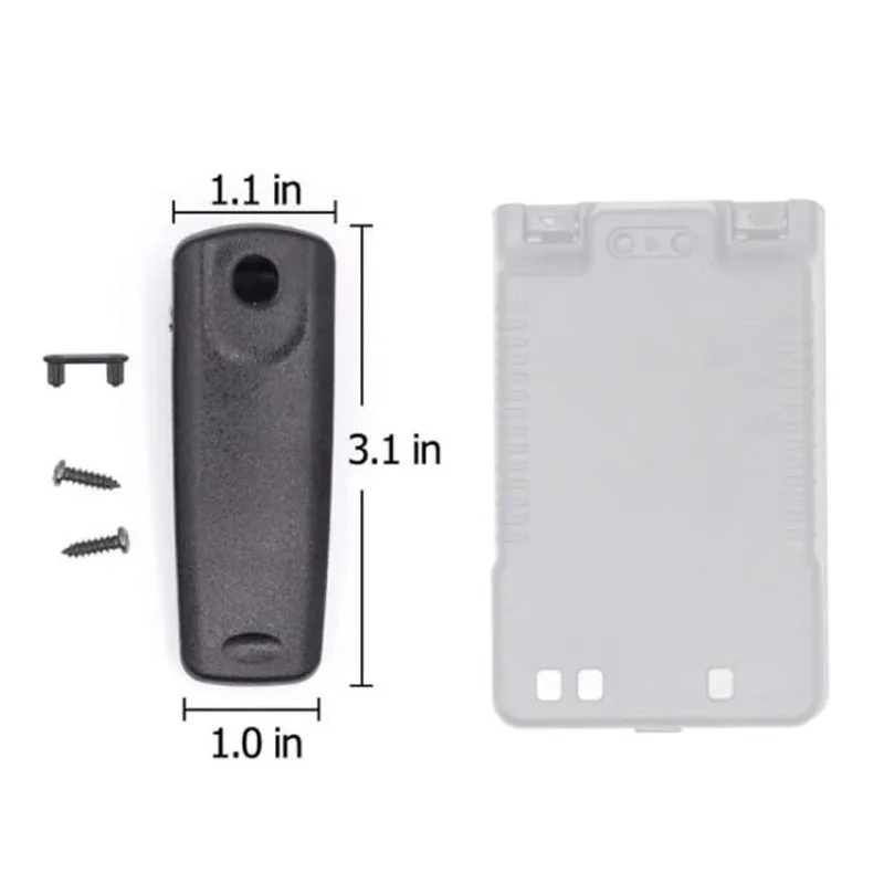 SHB-13 Belt Clip with Screws for Yaesu VX-8R VX-8E VX-8DR VX-8DE VX-8GR VX-8GE Radio SBR-14Li FNB-101Li 102Li Li-ion Battery