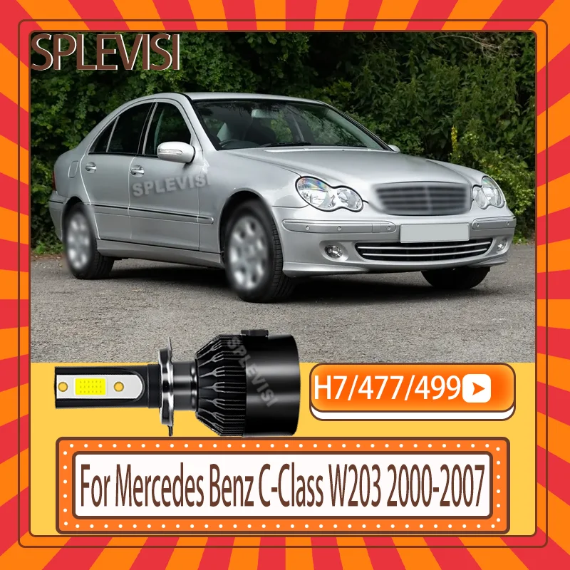 

Automotive 477/499 IP67 Waterproof 12v LED Bulb high low For Mercedes Benz C-Class W203 2000 2001 2002 2003 2004 2005 2006 2007