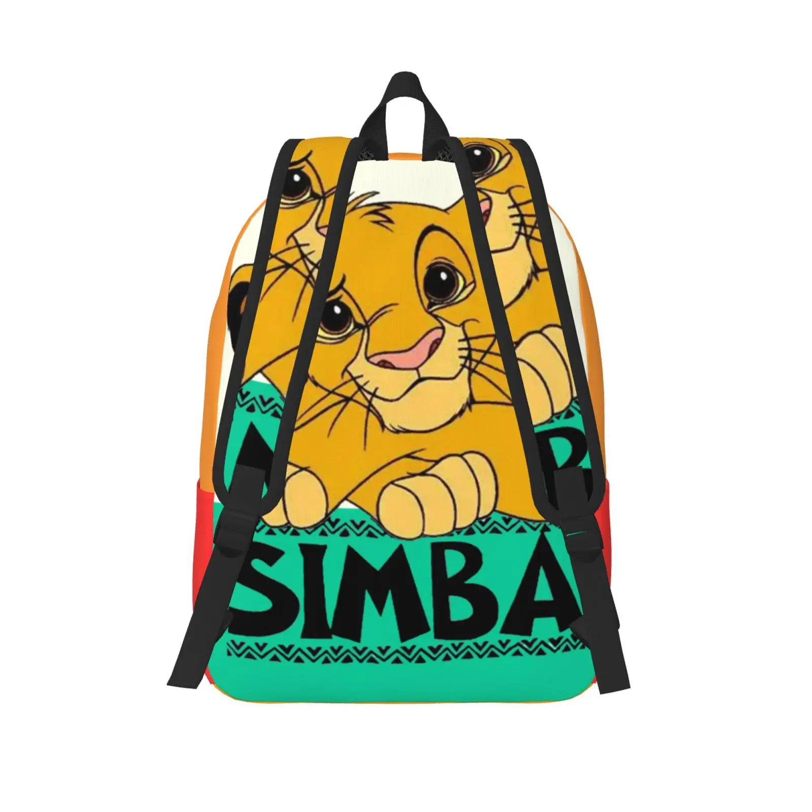 Cute Simba Classic Bookbag Disney The Lion King Film For Kid Light For School Back To School Gift Large Capacity Handbag