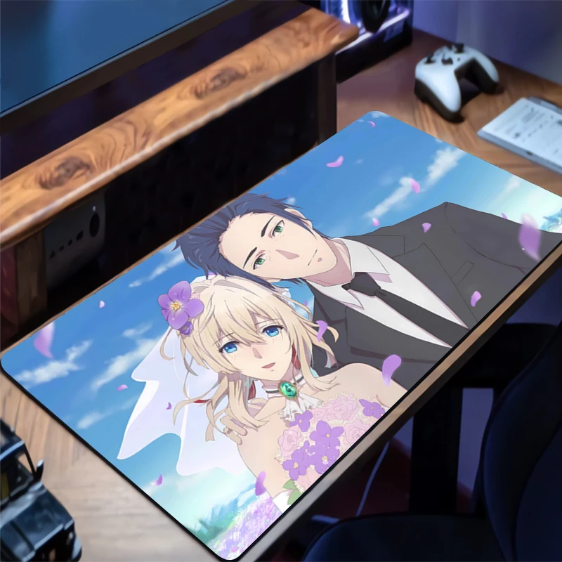 

Mouse Pad big Violet Evergarden KuruAmi Gamer Keyboard Mat Pads Gaming Desk Protector Laptops Mousepad Deskmat PC Anime Mousepad
