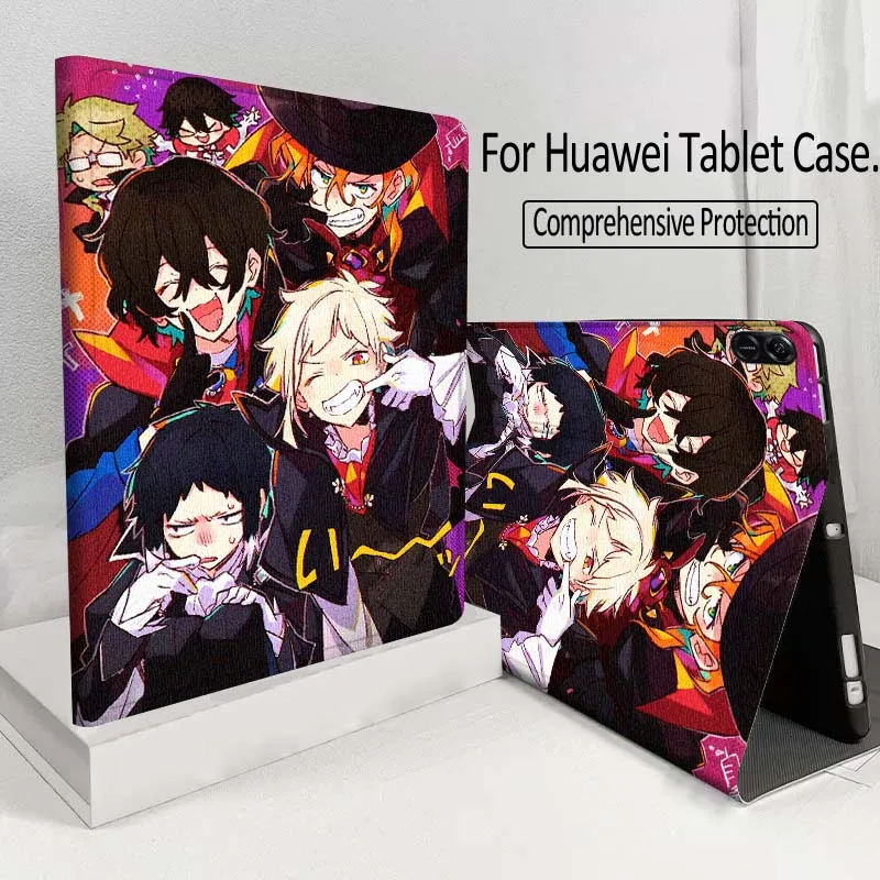 

B-Bungos S-Strays D-Dogs For Huawei MatePad M5 T5 SE 11 Pro Honor Tab 5 V7 V8 X9 GT 10.1 10.8 Inch Tablet Case