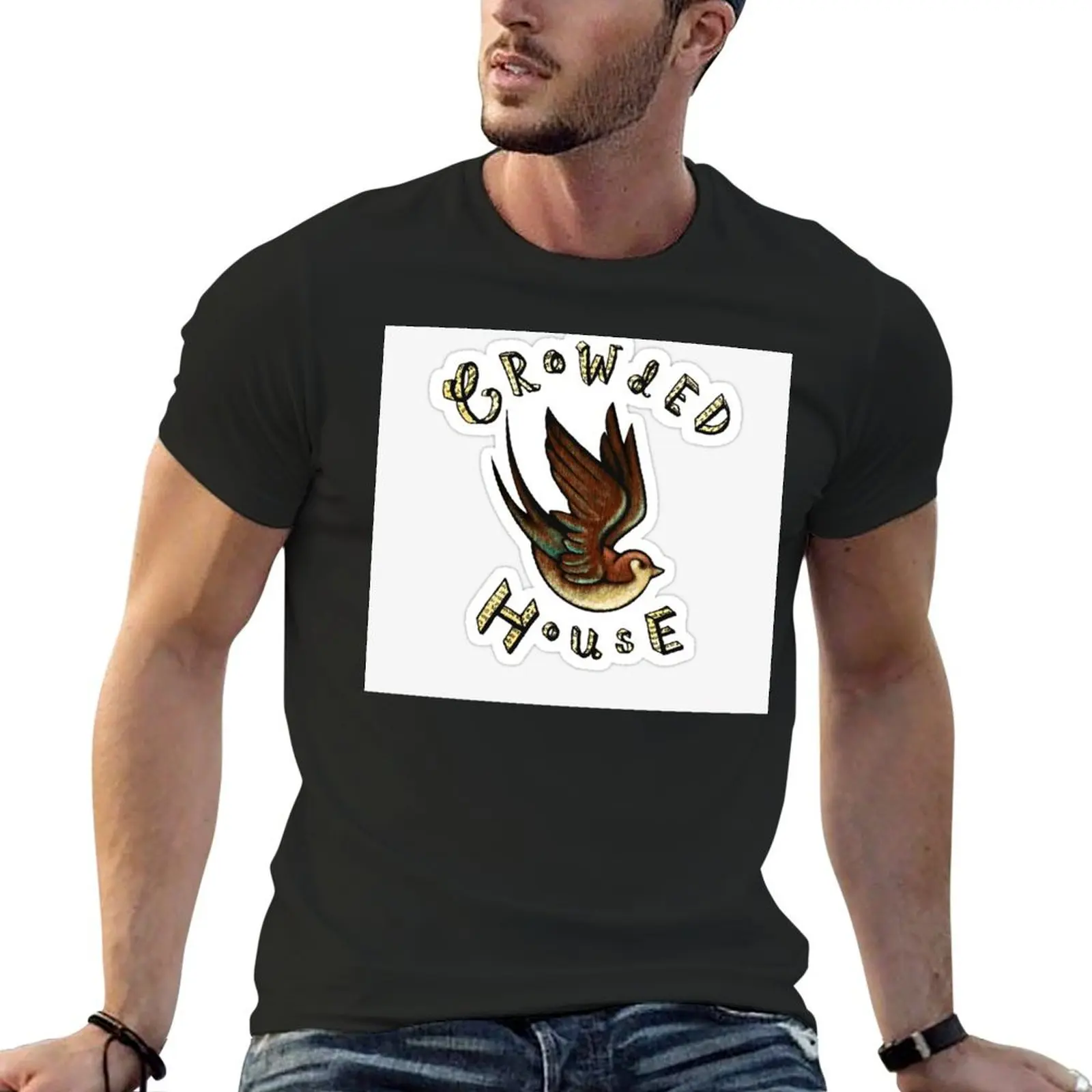 

Crowded House!! Sticker T-Shirt hippie clothes graphic t shirt vintage mens designer clothes