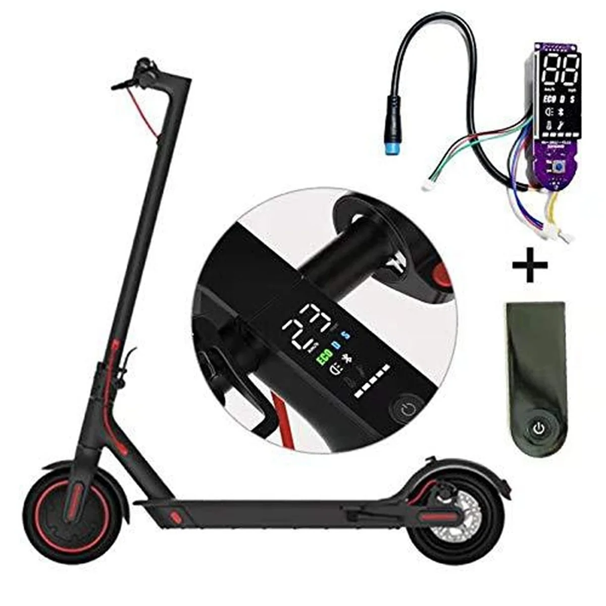 Electric Scooter Circuit Board for Xiaomi MIJIA M365 Pro Scooter Dashboard Contain Screen Switch Cover Replacement Parts