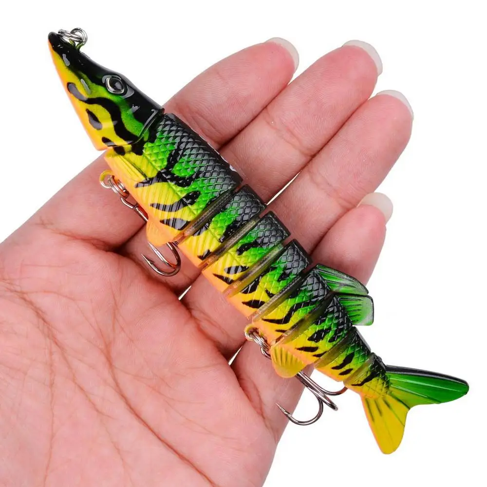 1pc 12cm 20g Pike bait Multi Jointed Fishing Lures Swimbait Hard Bait Fishing Tackle Wobbler Lure Crankbait Pesca Swim Bait