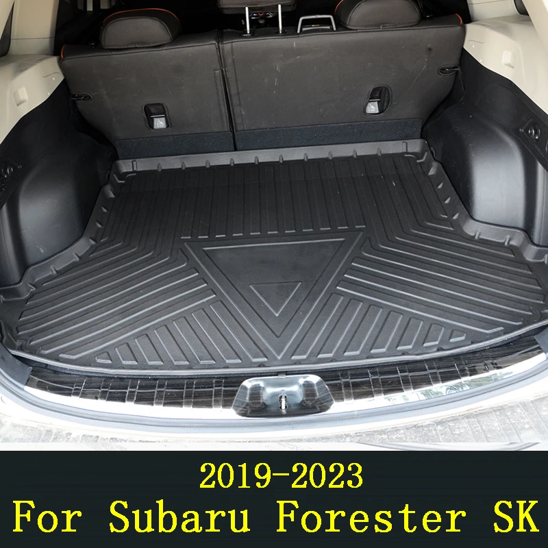 For Subaru Forester SK 2019-2023 Car Styling Rear Trunk Liner Cargo Boot TPO Trunk Mat Floor Tray Mud Kick CarpetAccessories