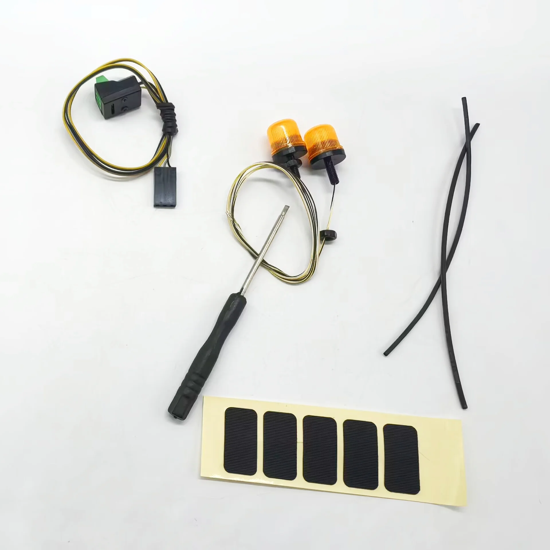 RC 1/14 LED Rotating Light for Tamiya Hydraulic Excavator Loader Dump Truck for SCANIA MAN VOLVO Trailer Tipper DIY Parts