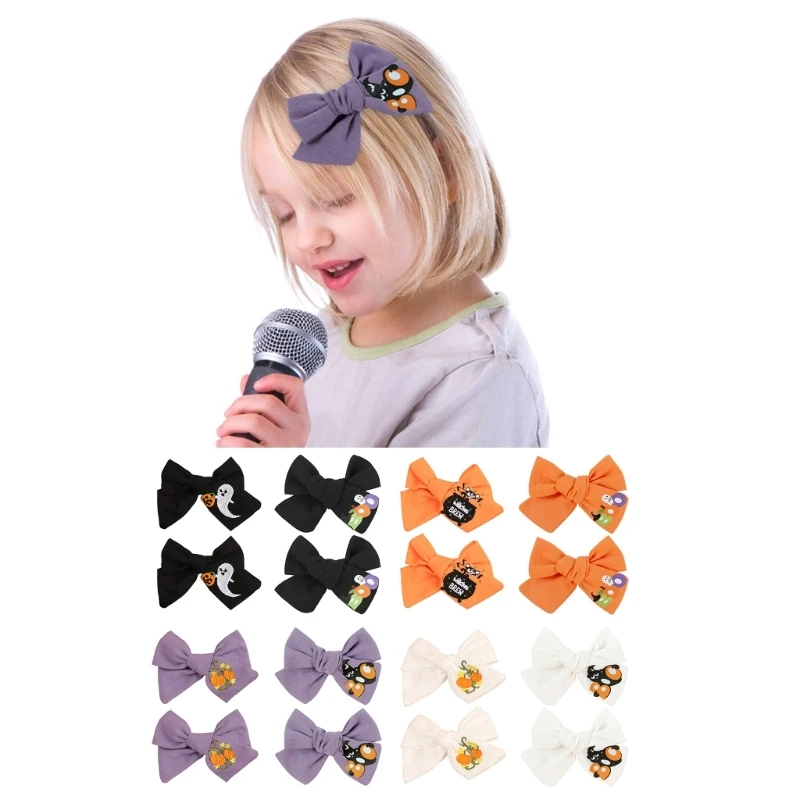 Pumpkin Hairclip Hair Barrettes for Kids Party Decor Headdress Hair Accessories