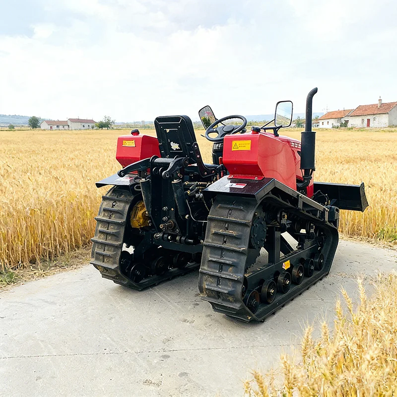 

Многофункциональный гусеничный трактор 80 л.с. с индивидуальной комплектацией для обработки почвы и роторной фрезой для любых типов местности