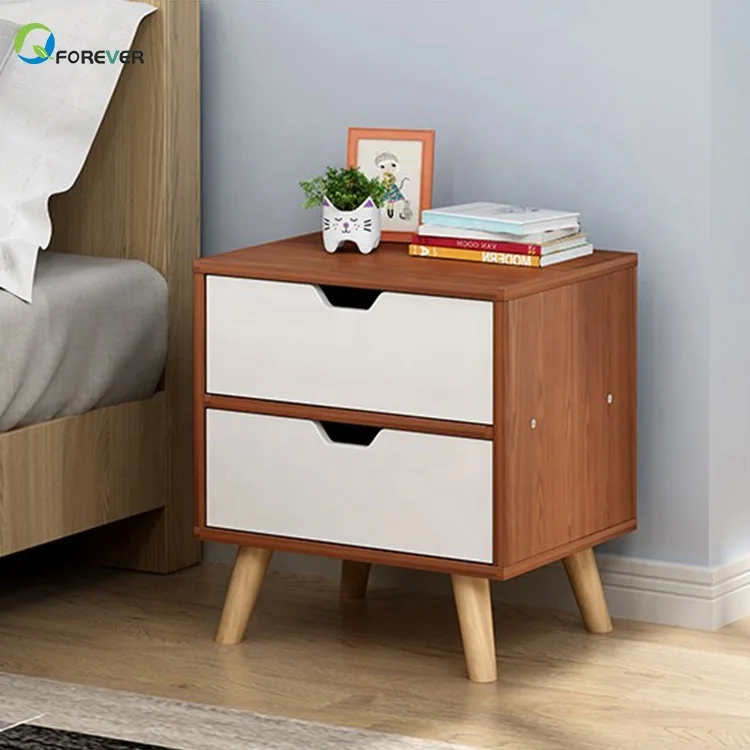 Modern Simplicity Cheap Morden Wooden Nightstands Bed Side Table