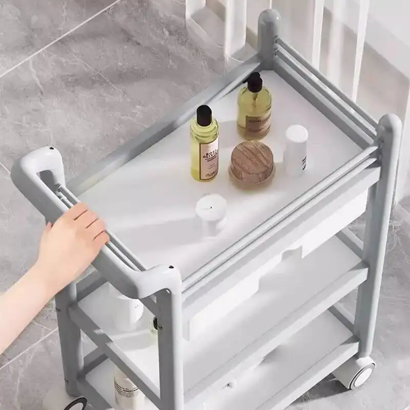

Spa Cosmetic Rolling Utility Trolley Hairdressing Salon Beauty Salon Trolley Manicure Carrello Attrezzi Salon Furniture BL50ST