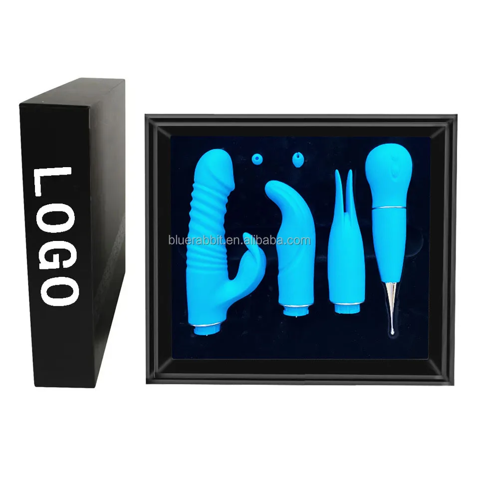 Sex Toy Box for Women Wholesale Luxury 4 in 1 Vibrators Secret Pleasure Box Sex Toy Kit
