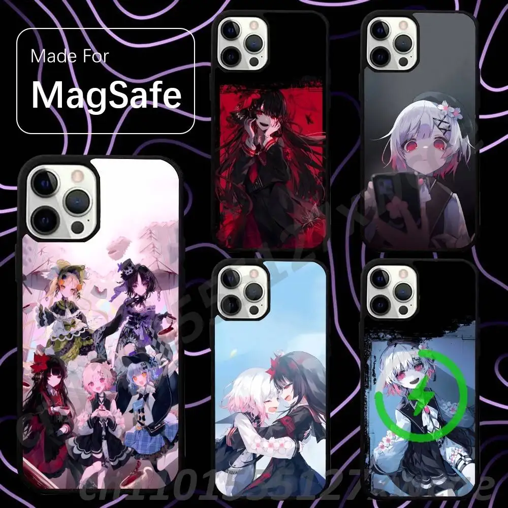 Magical Girl Witch Trial For Magsafe Wireless Charger Case For iPhone 15,16,17,13,14,11,12,Pro,Max,Plus,E,Air,Mini Protection