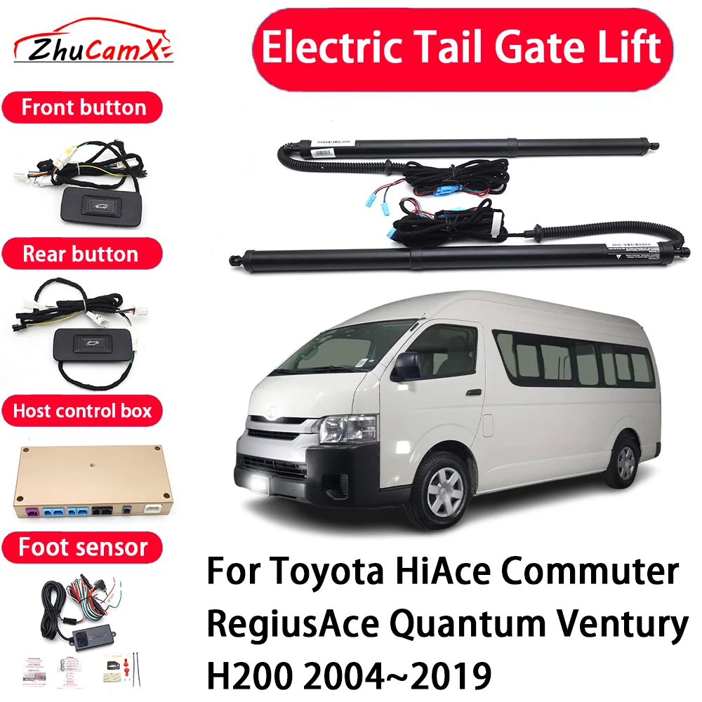 ZhuCamX Car Automatic Electric Tail Gate Lift Tailgate Assist System for Toyota HiAce Commuter RegiusAce Quantum Ventury H200