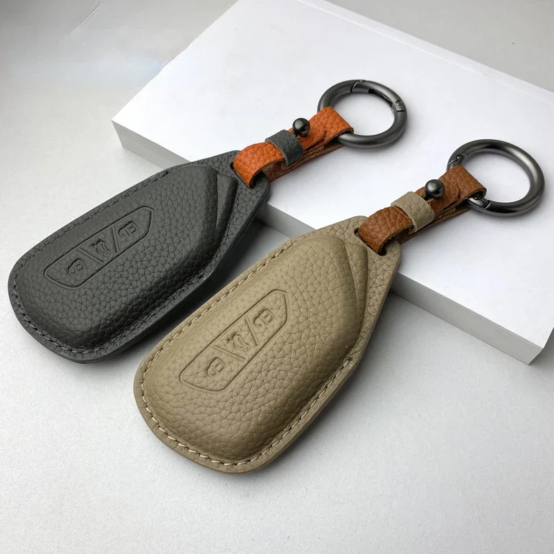 

Car Key Protection Cover Suitable for Volkswagen ID3 ID6 ID4X ID4 CROZZ Simple Style Handmade Leather Car Remote Key Case Cover