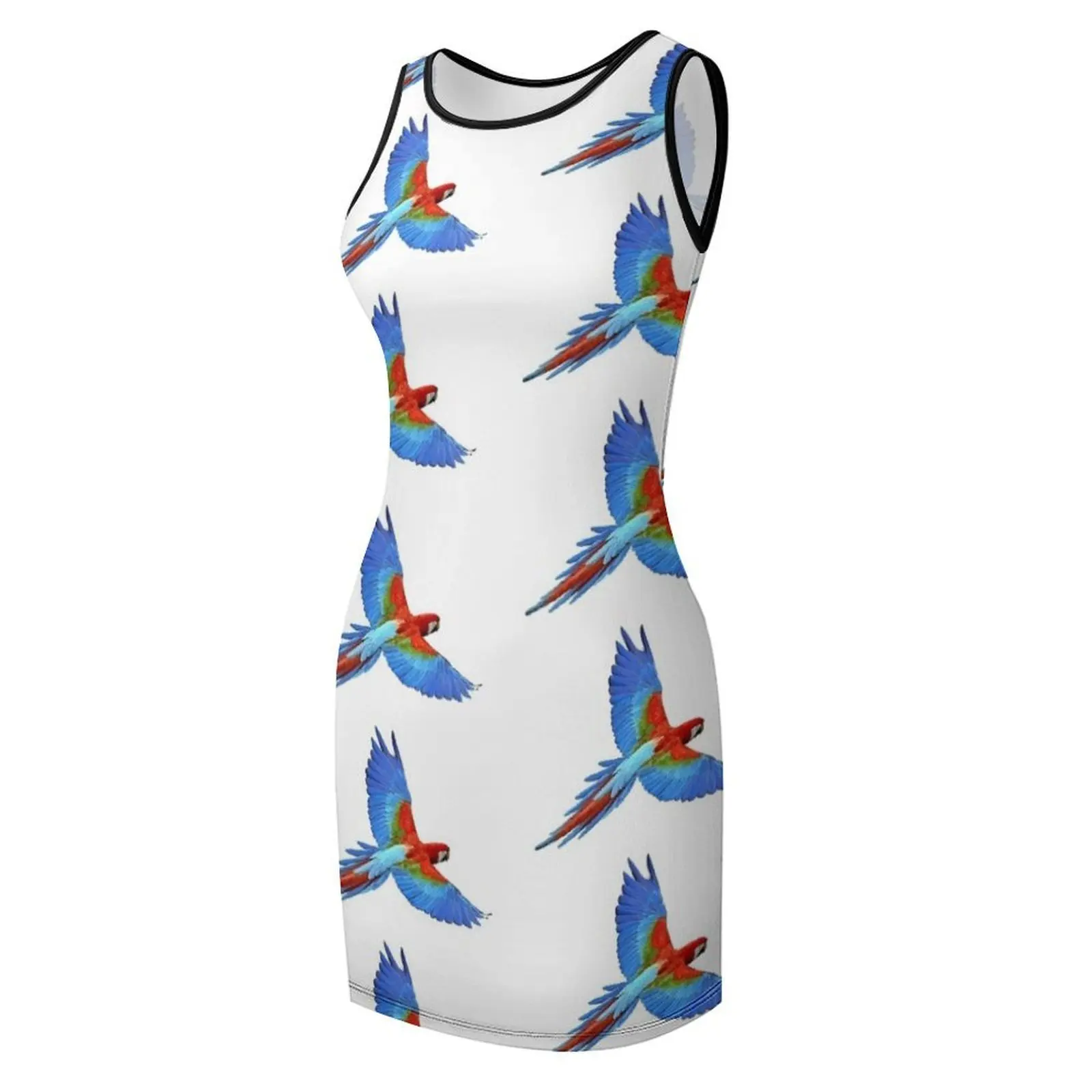 parrot Sleeveless Sundress women's evening dress 2025 dress summer 2025 women dress party night dresses for prom