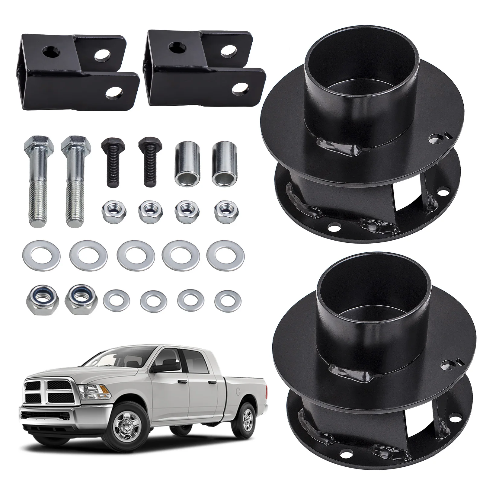 Front 2.5in Leveling Lift Kit + Shock Extenders for Dodge Ram 3500 2013-2022