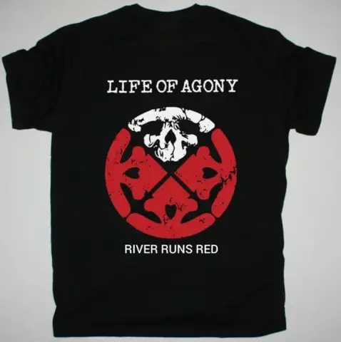 Vtge Life of Agony River Runs Red Men T-shirt Black Tee All sizes S-5XL