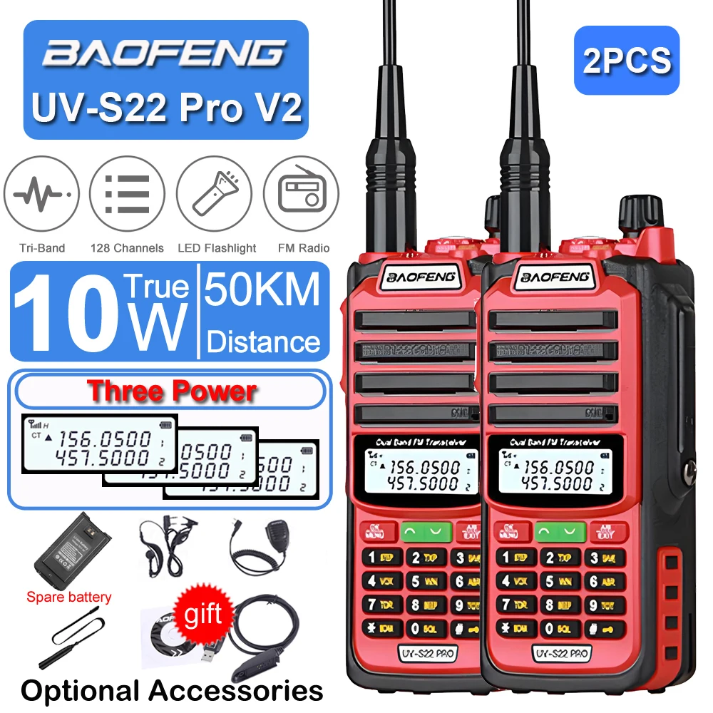 2-pezzi-baofeng-walkie-talkie-impermeabile-771-antenna-10w-tre-potenze-uhf-vhf-cavo-di-programmazione-ampia-copertura-radio-fm-uv-s22-pro-v2